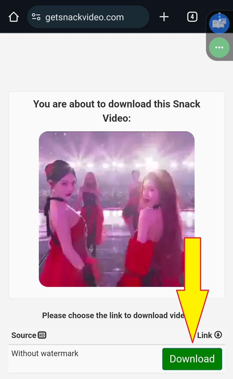 Download Video di Snack Video via Website (Tanpa Watermark) 5