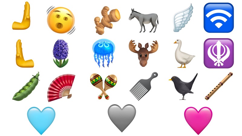Ilustrasi cara mengakses keyboard emoji iPhone