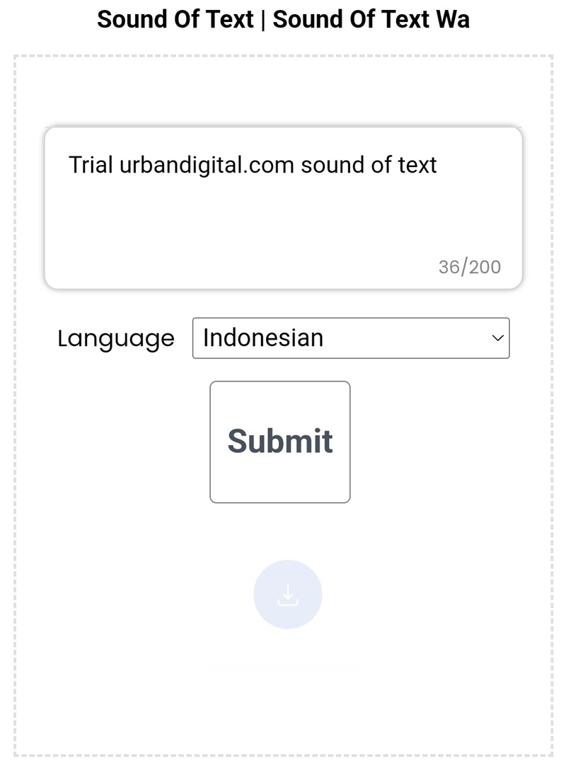 Ilustrasi cara kerja Sound of Text WA