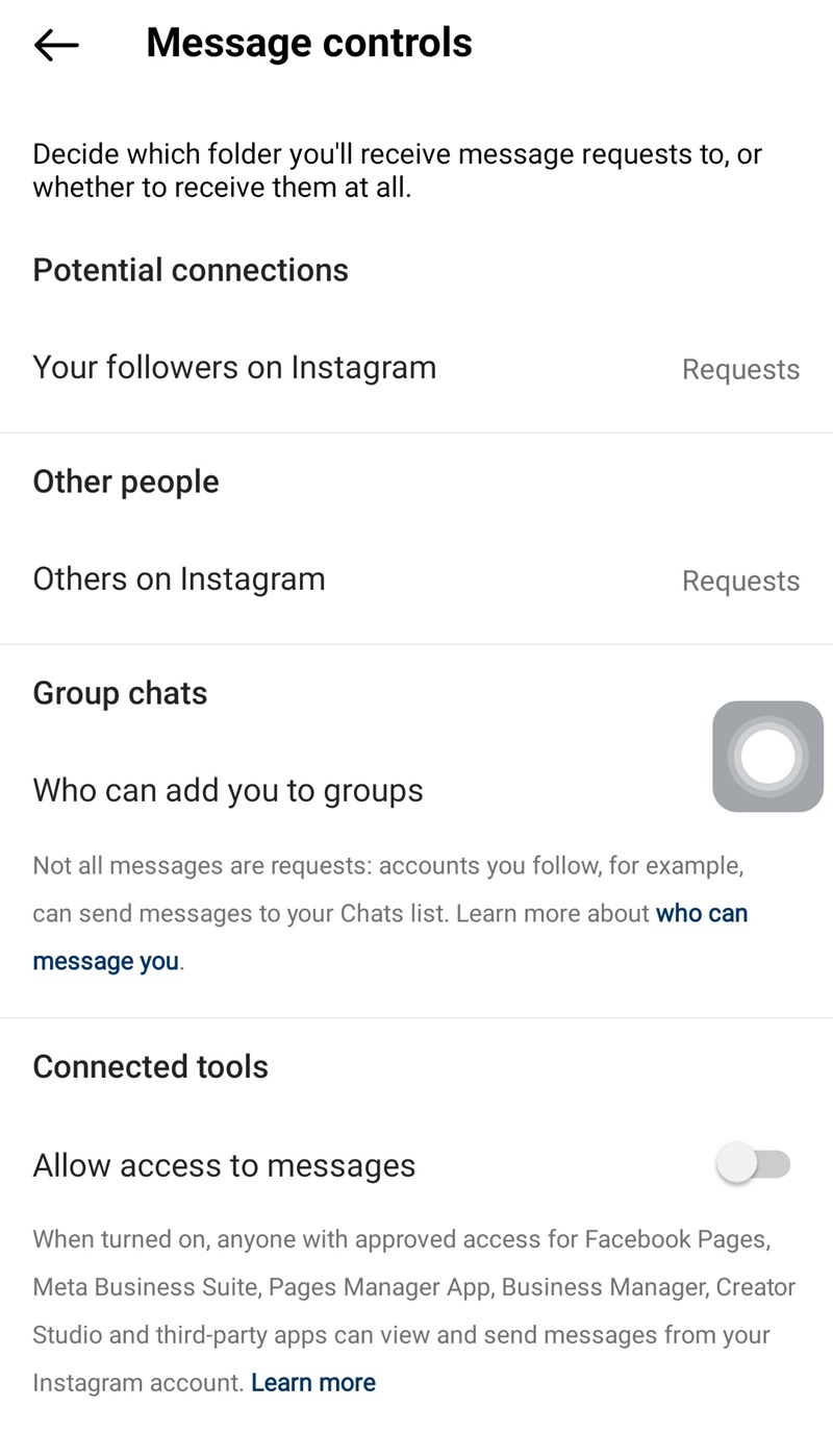 Cara Mengelola DM yang Tidak Diinginkan 4