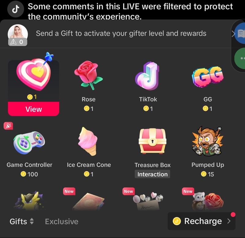 Cara Mengirim Hadiah ke Kreator Pakai Koin di TikTok 3