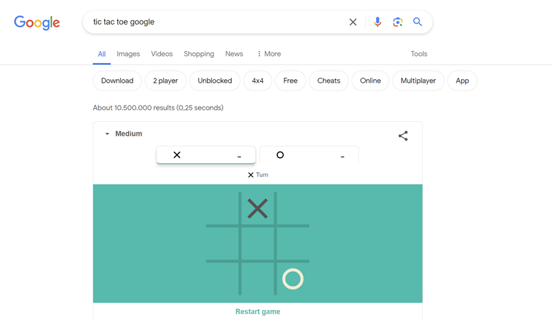 Tutorial Cara Main Tic Tac Toe Google 4