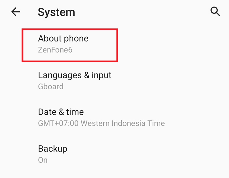 cara cek serial number di HP 2