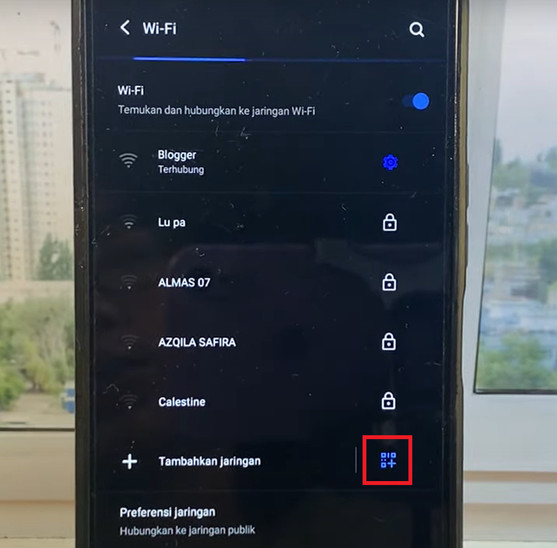 cara scan kode qr hp vivo - wifi 4