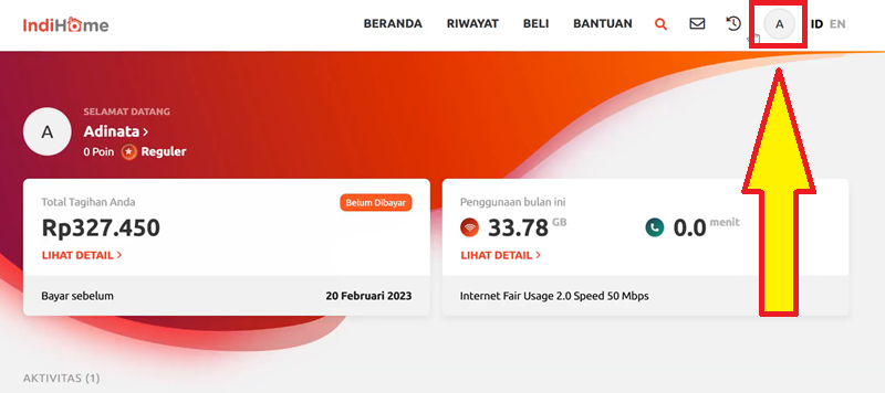 myindihome cara mengetahui nomor internet indihome 1
