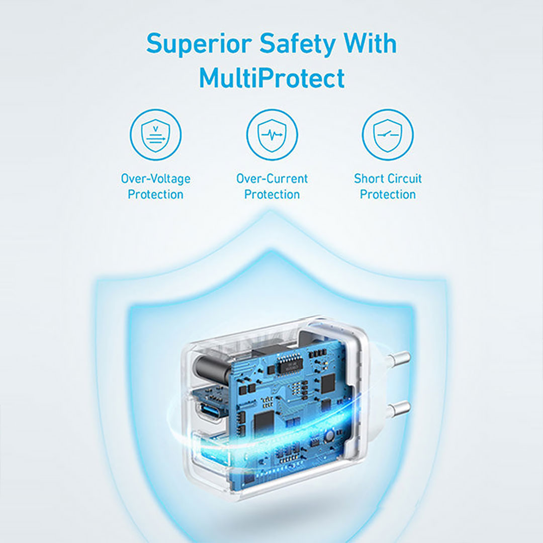 Anker Wall Charger PowerPort 2-in-1 Safety