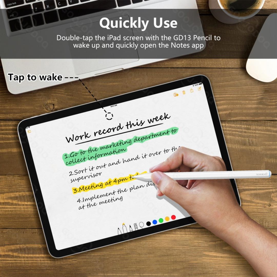 GOOJODOQ GD13 Stylus Pencil Tap to Wake