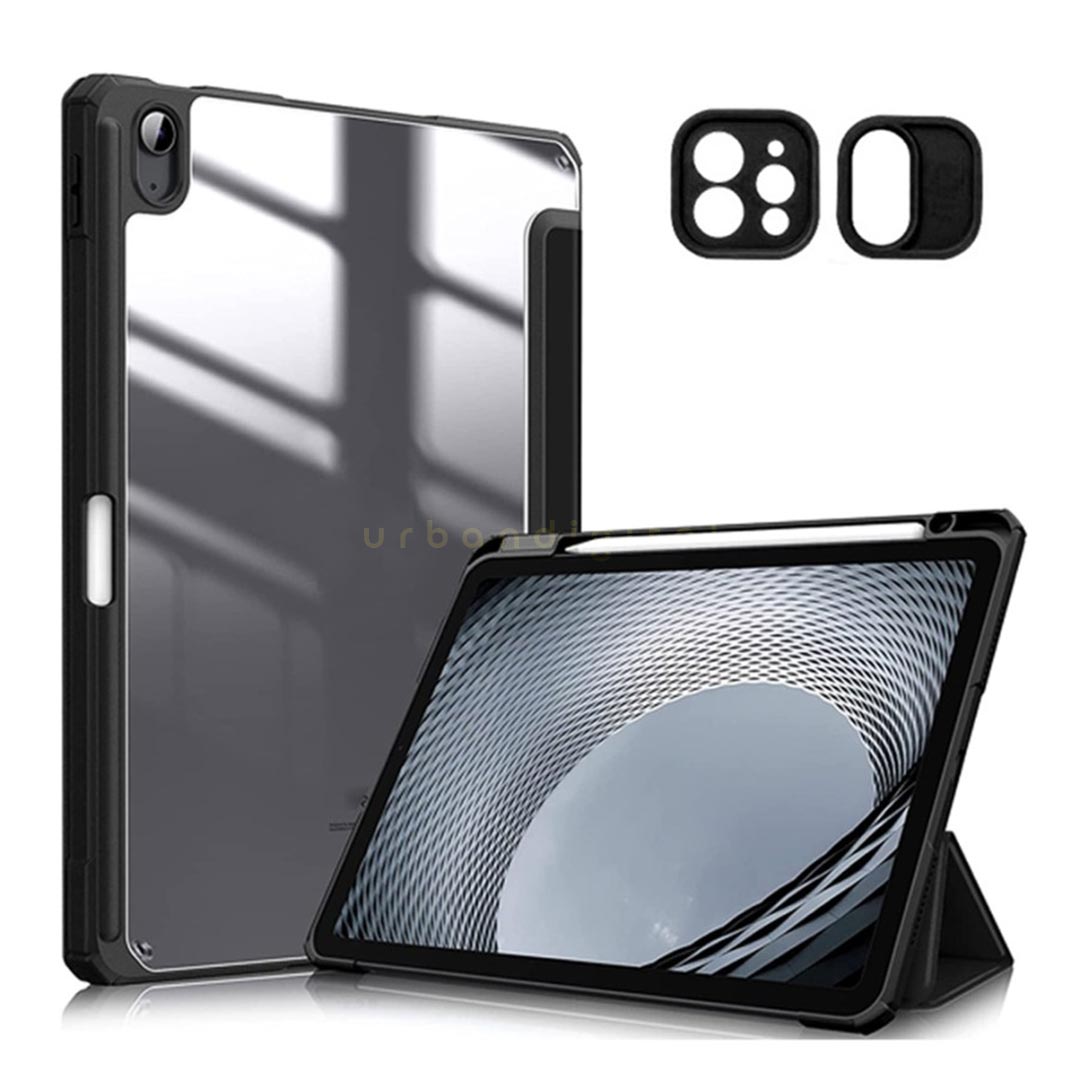 GOOJODOQ Semi Clear Silicone iPad Case hitam
