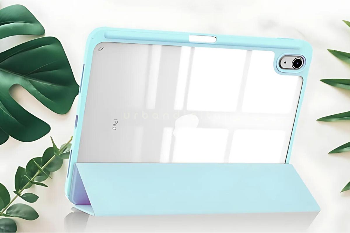 GOOJODOQ Semi Clear Silicone iPad Case