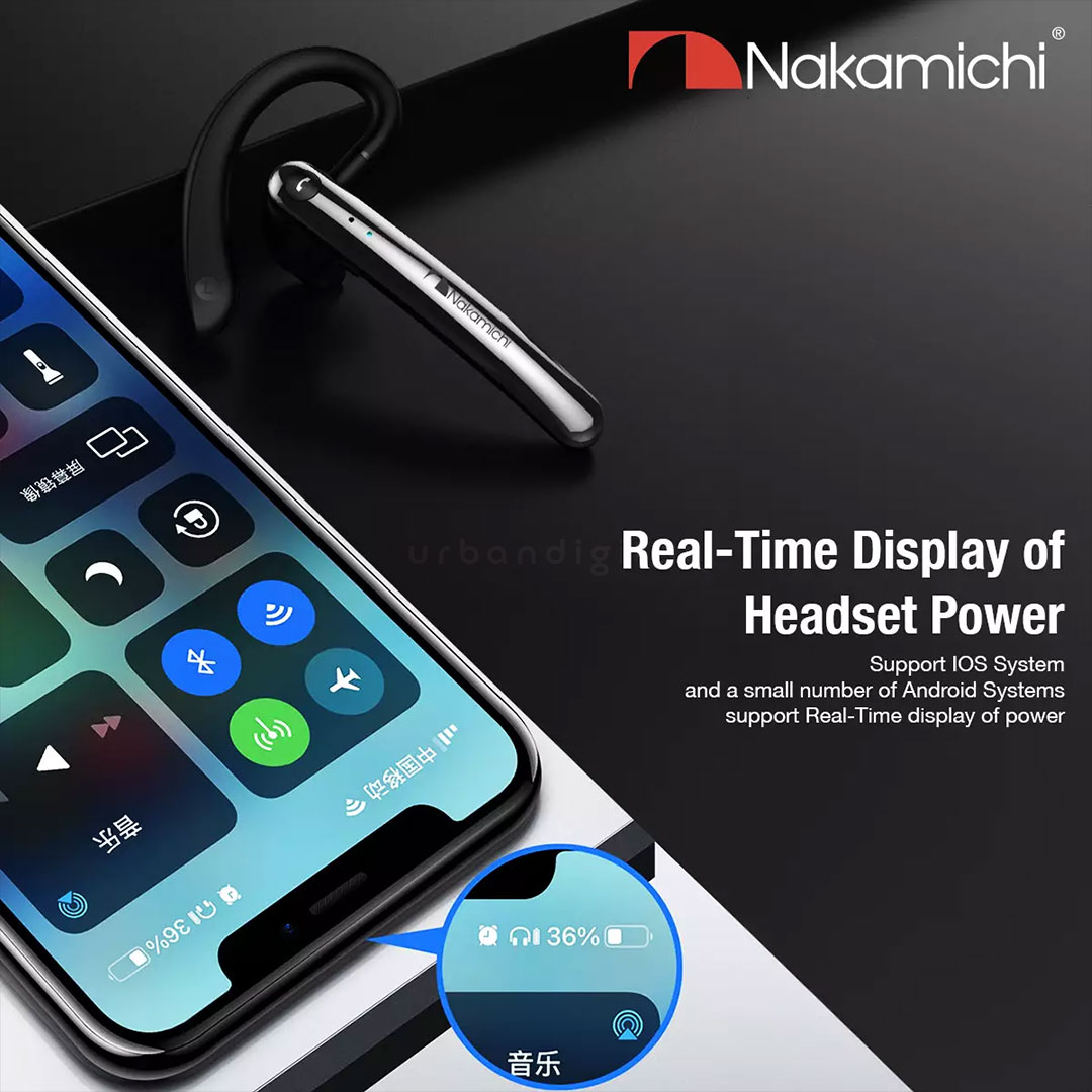 Nakamichi N2 Mono Wireless Mobile Earphone Phone Notification
