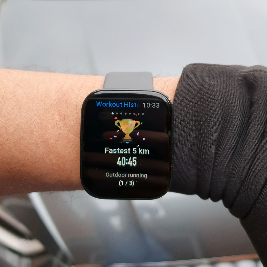 amazfit bip 5 on arm