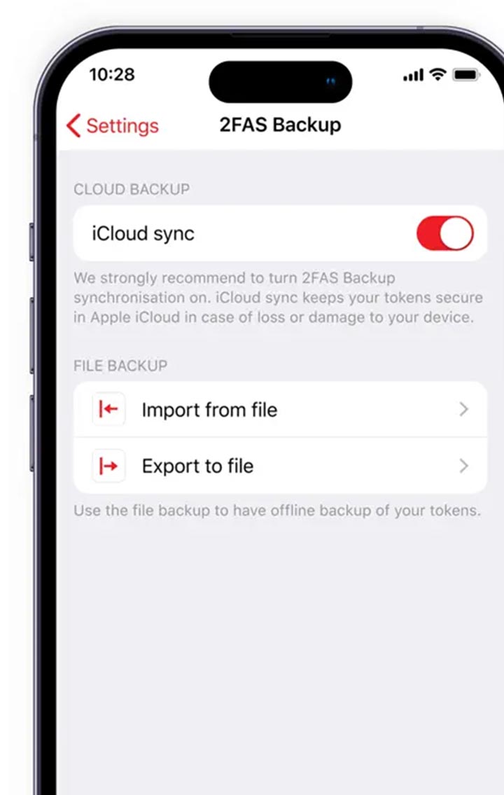 setting aplikasi 2fas auth iphone