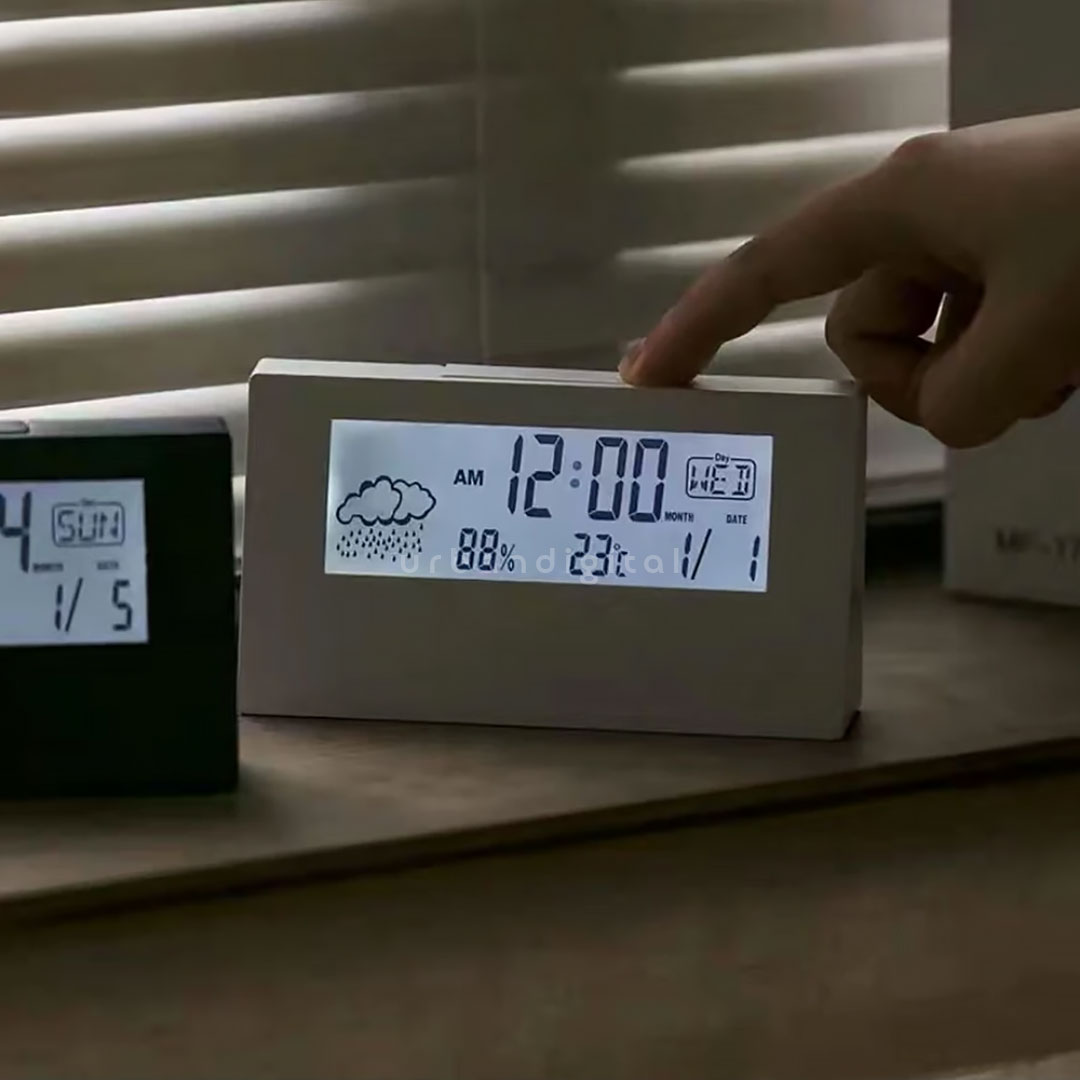 jam digital lcd transparan