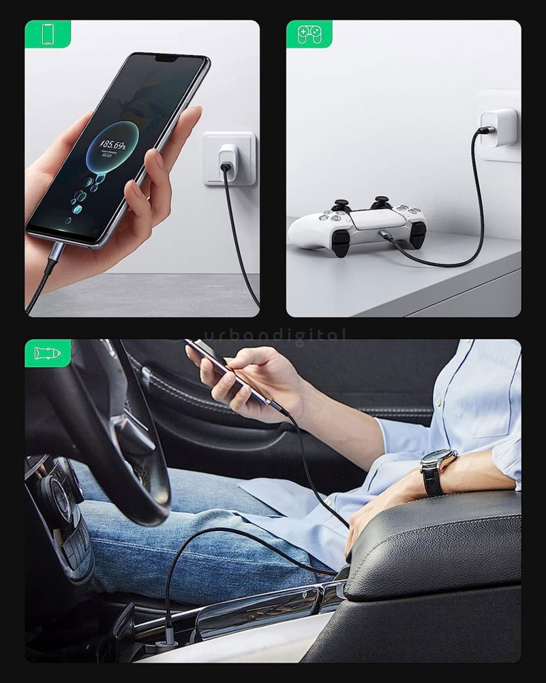kabel charger type-c ugreen bisa di pakai untuk banyak perangkat