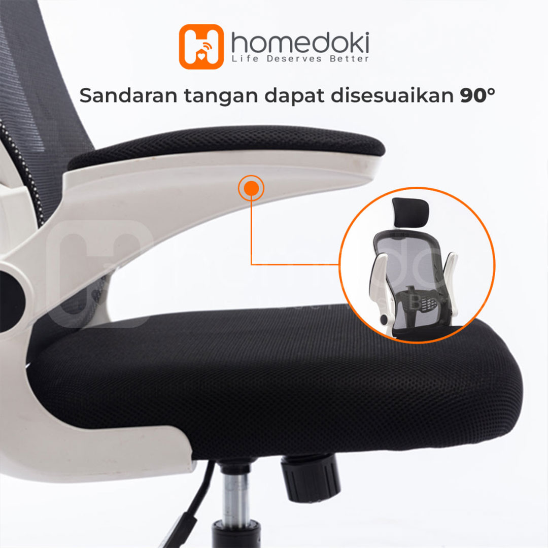 posisi sandaran tangan kursi ergonomis homedoki