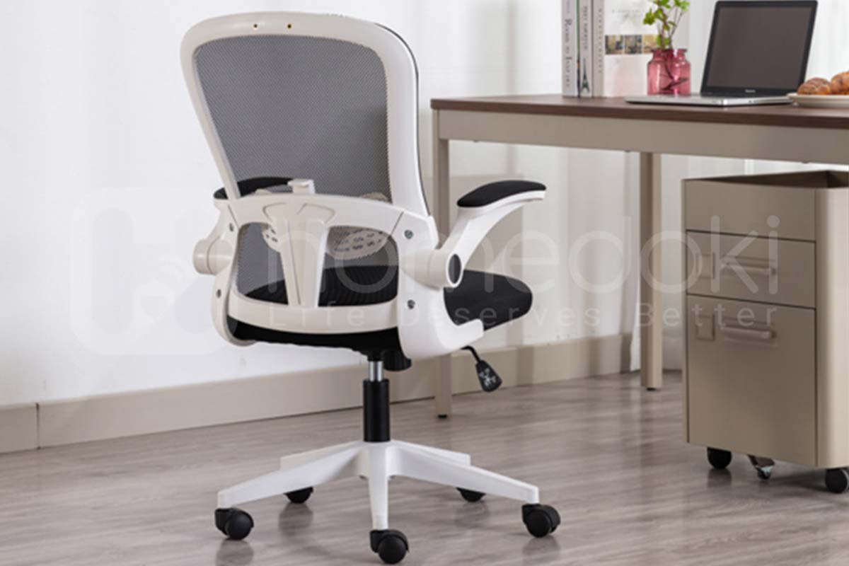 kursi kantor / gaming homedoki type 1 putih