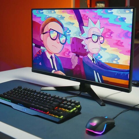 monitor ASUS TUF Gaming VG259Q3A dan aksesoris gaming