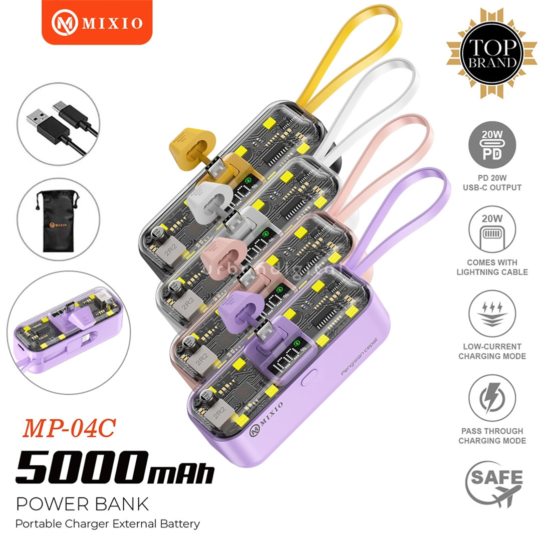pilihan warna powerbank mixio mp-04