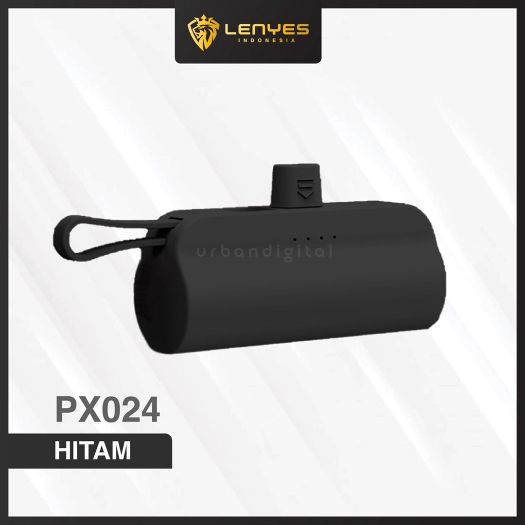 powerbank lenyes px024 5000mah hitam