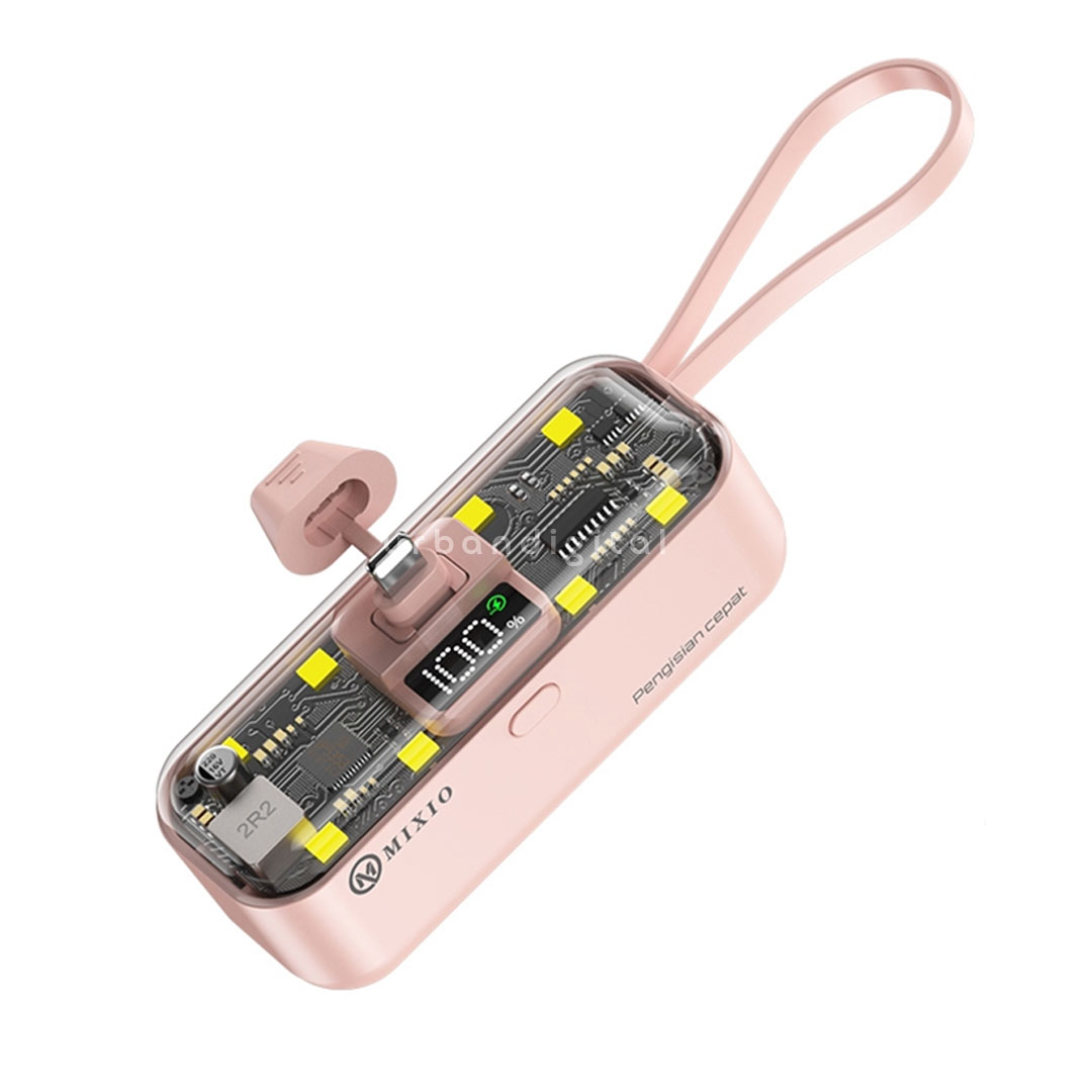 powerbank mixio mp-04 pink