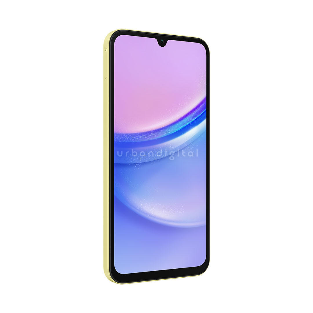 samsung galaxy a15 warna kuning tampak depan