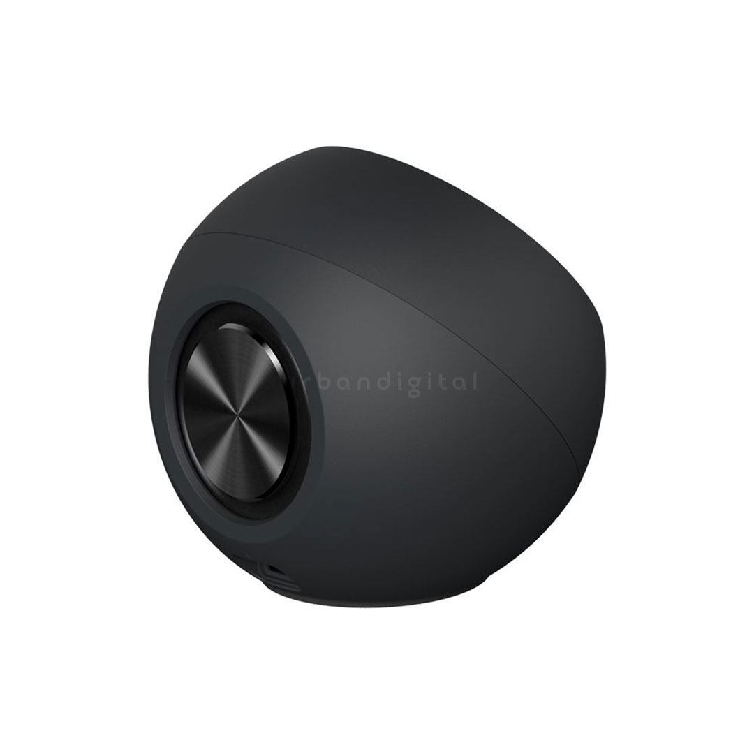 bagian belakang Creative Pebble V3 hitam