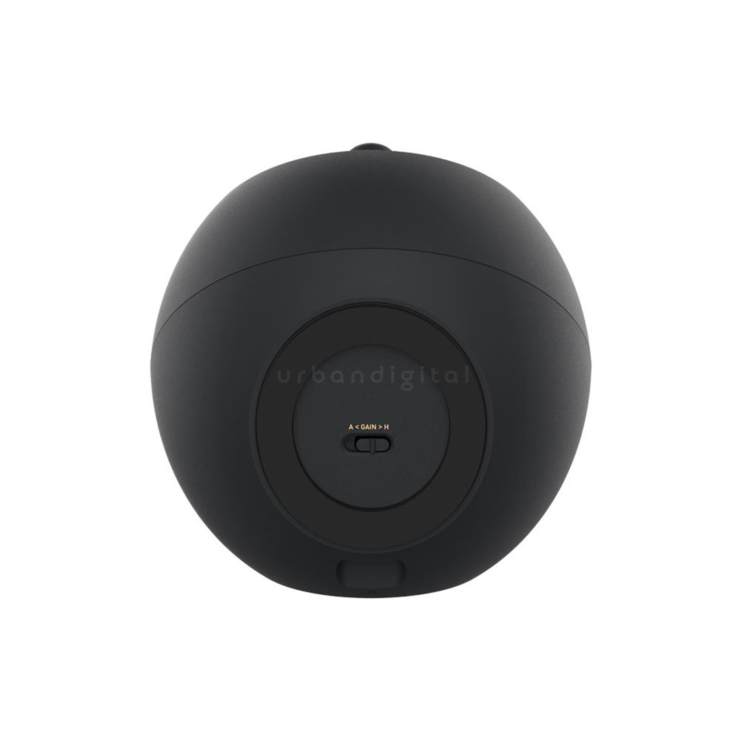 bagian belakang Creative Pebble V3 hitam