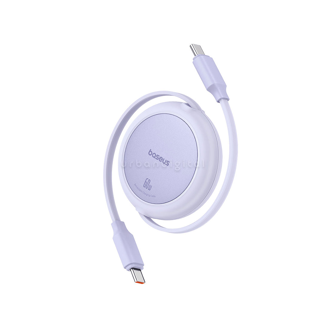 Kabel gulung USB-C Baseus Free 2 Pull Mini Ungu