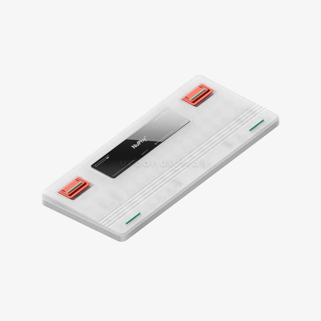 NuPhy Air75 V2 ionic white bagian bawah