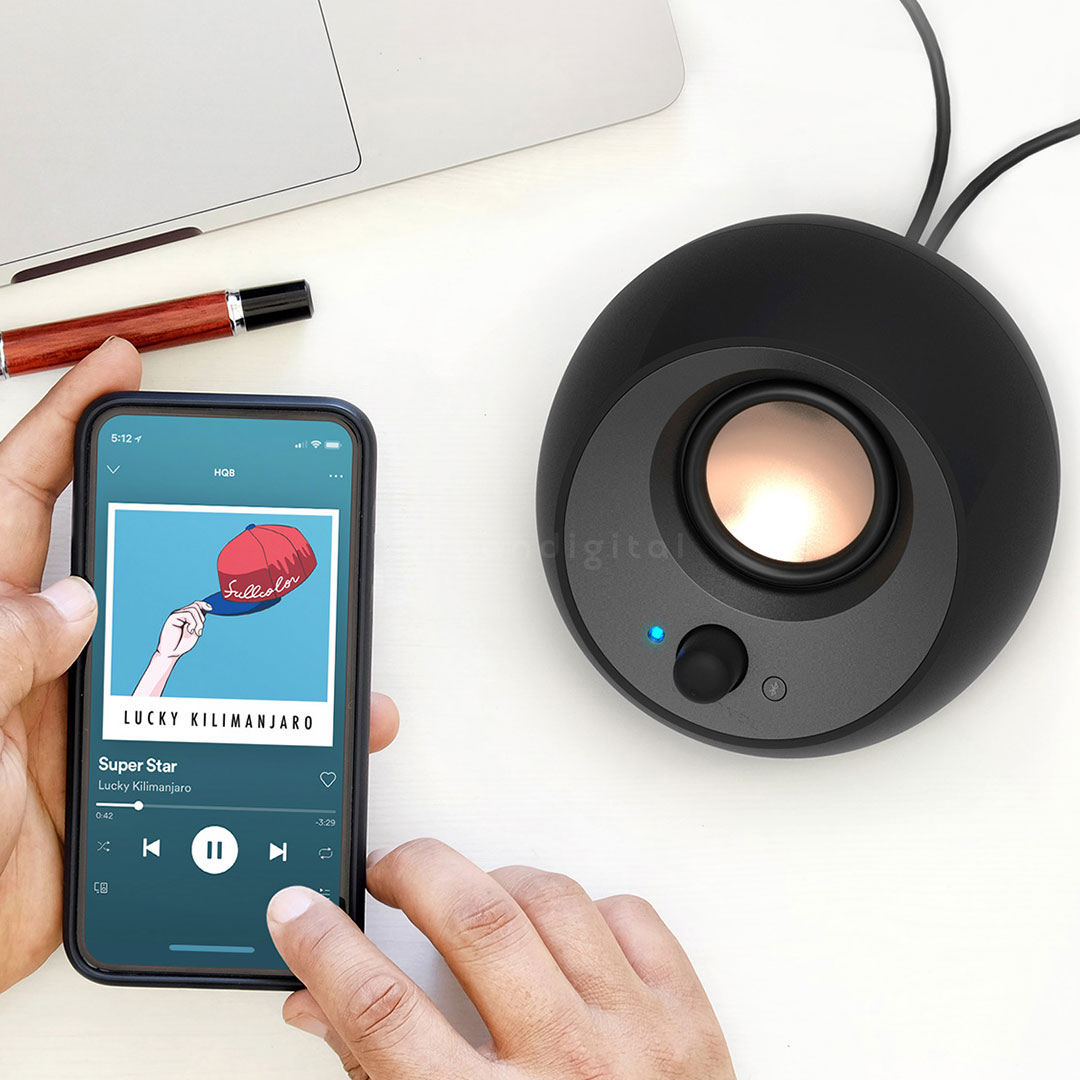 speaker Creative Pebble V3 via bluetooth