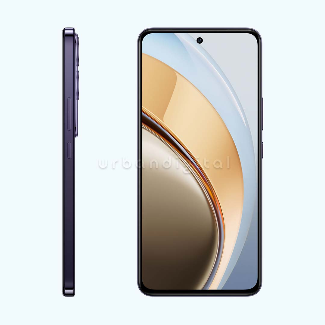 VIVO V40 Lite 5G tampak samping dan depan