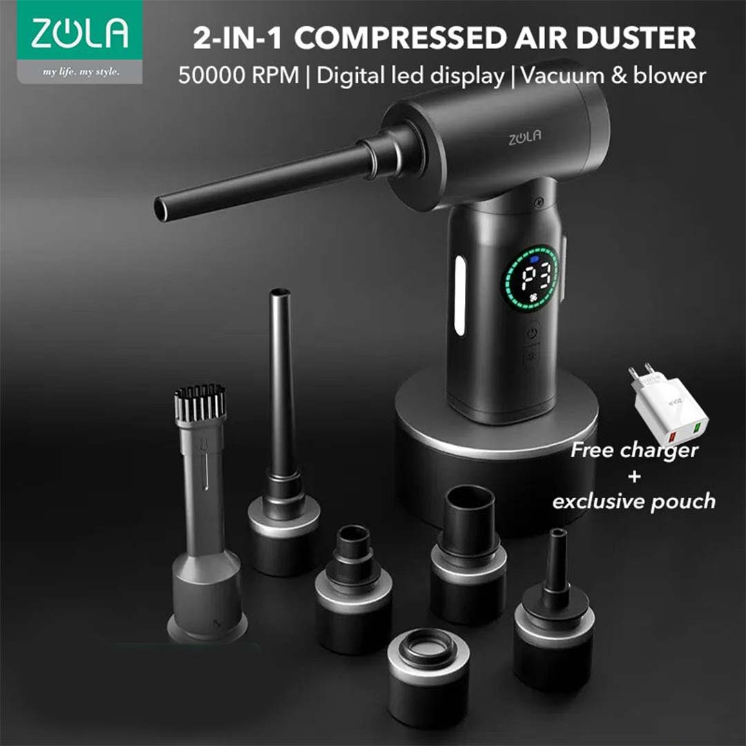 Zola Wireless Air Duster & Vacuum Cleaner