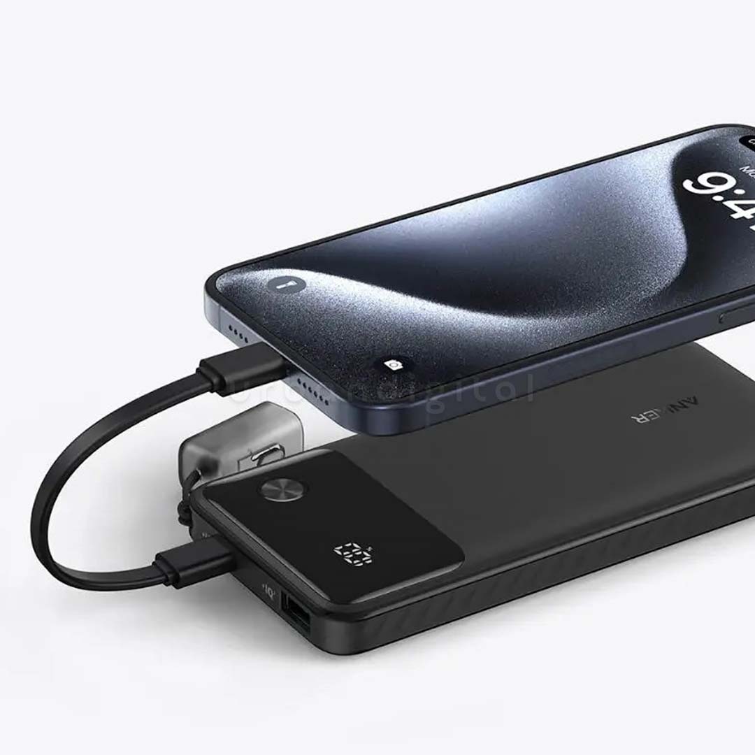 powerbank anker powercore 10000mah lanyard cable