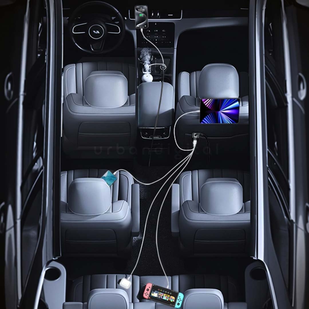 charger mobil KiiP HUB90W 6-in-1