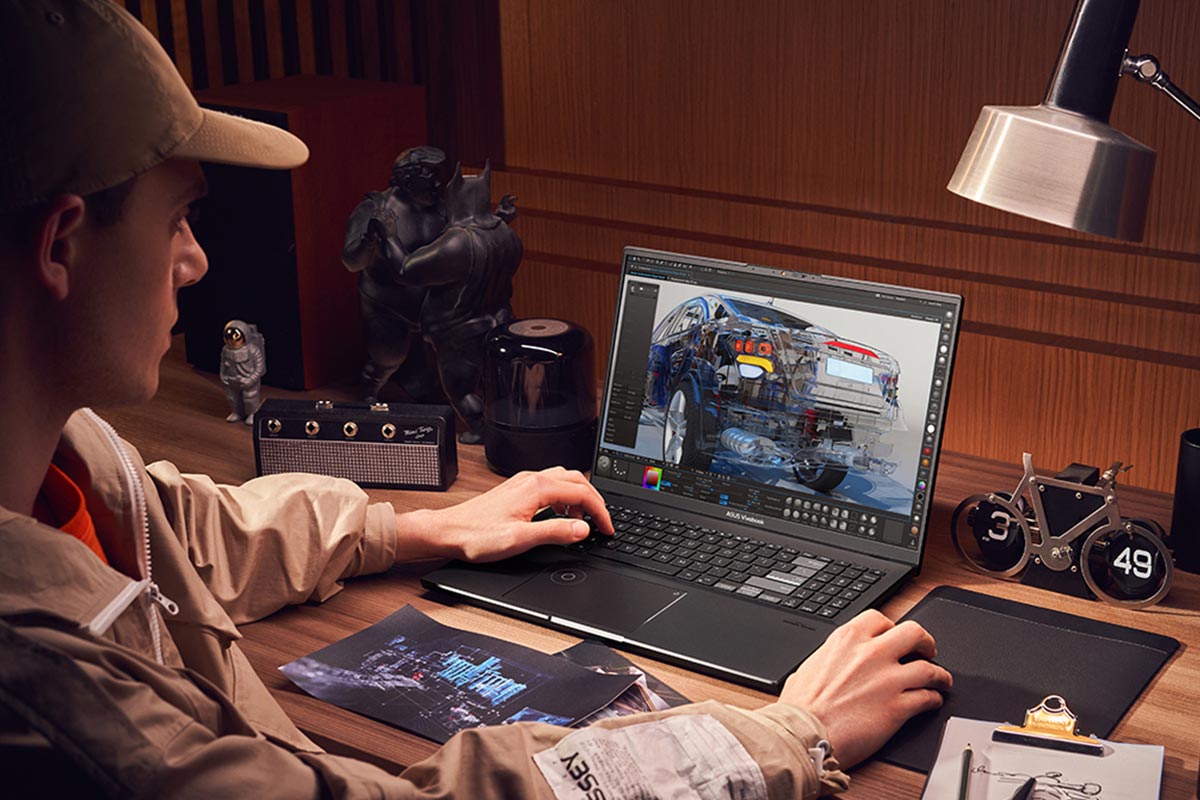 laptop untuk desain grafis vivobook pro 16x
