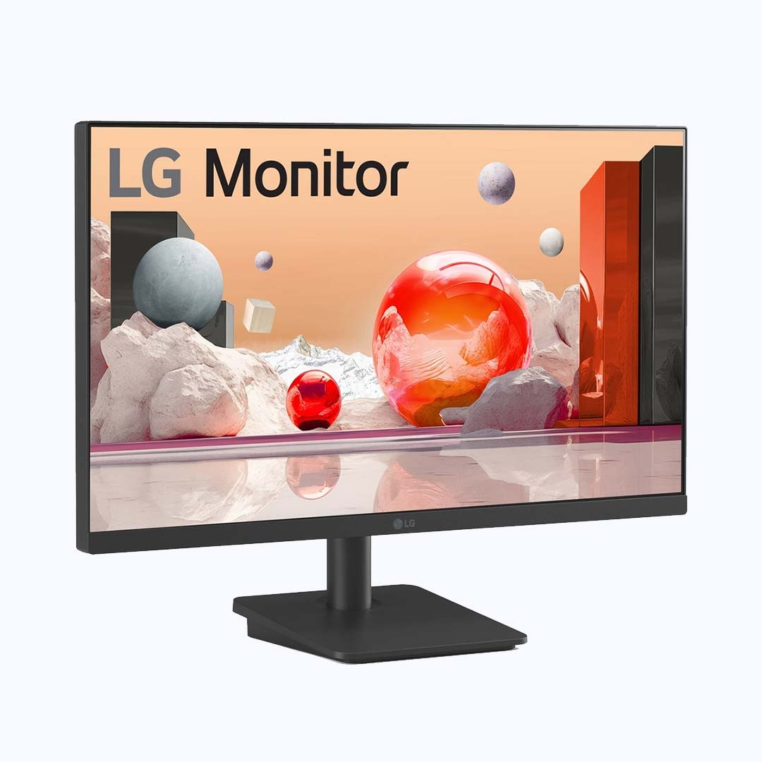 monitor LG 25MS500-B tampak depan