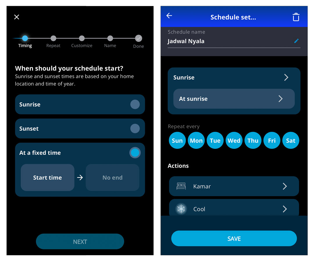 setup otomatisasi lampu smart led wiz dengan jadwal